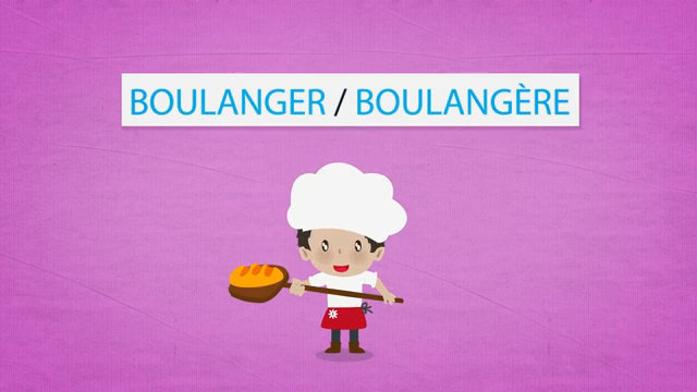 Les métiers animés : Boulanger / Boulangère