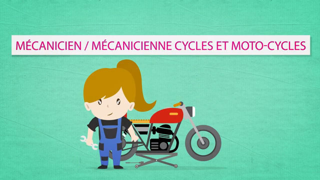 Les métiers animés : Mécanicien / Mécanicienne en cycle et motocycle