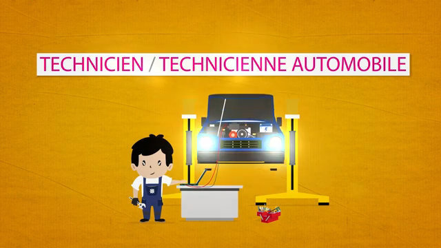 Les métiers animés : Technicien automobile / Technicienne automobile