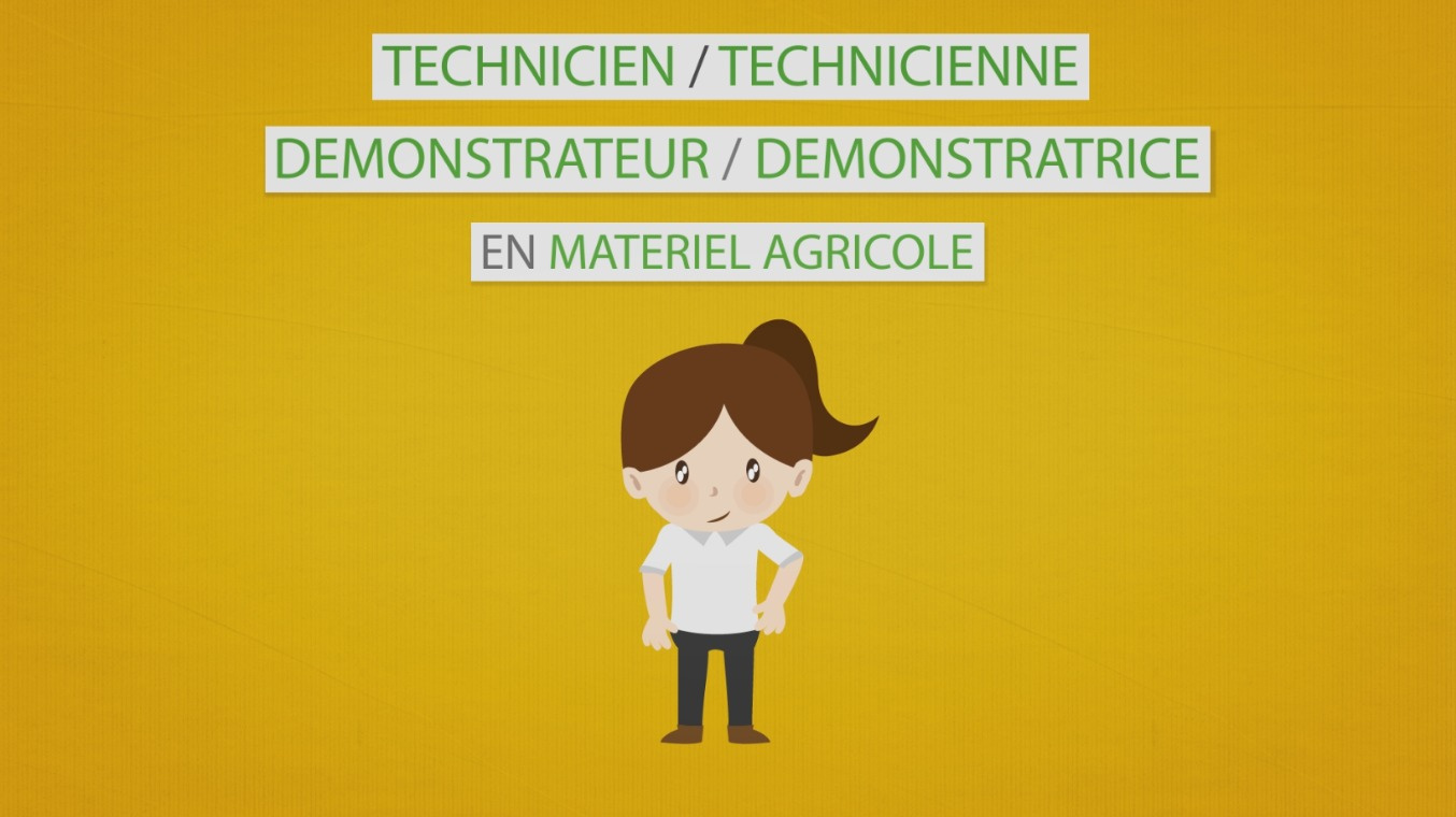 Les métiers animés : Technicien démonstrateur / Technicienne démonstratrice en matériel agricole