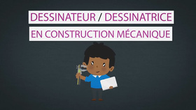Les Métiers Animés: Dessinateur en construction mécanique / Dessinatrice en construction mécanique