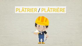 Les Métiers Animés: Plâtrier/Plâtrière